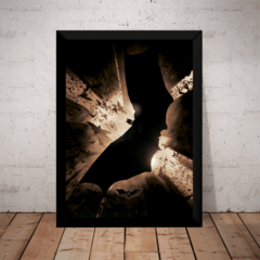 Quadro Filme Batman Begins Poster Moldurado