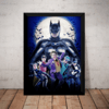 Quadro Batman Arte Retro Vintage Poster Moldurado