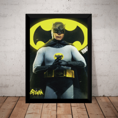 Quadro Batman 1966 Arte Retro Vintage Poster Moldurado