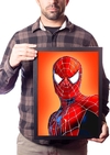 Lindo Quadro Homem Aranha Poster Moldurado