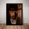 Quadro Walter White Breaking Bad Arte Poster Com Moldura