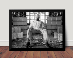 Quadro Decorativo Serie Breaking Bad Poster Com Moldura