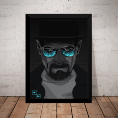Quadro Serie Breaking Bad Heisenberg Arte Poster Moldurado