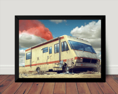 Quadro Serie Breaking Bad Trailer Arte Poster Moldurado