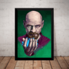 Quadro Breaking Bad Walter White Arte Poster Com Moldura