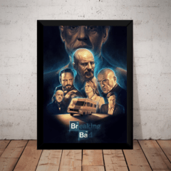 Quadro Decorativo Breaking Bad Arte Poster Com Moldura