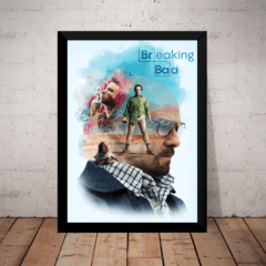 Quadro Breaking Bad Serie Arte Poster Com Moldura