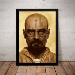 Quadro Breaking Bad Walter Arte Poster Com Moldura