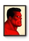 Quadro Arte Hulk Vermelho Poster