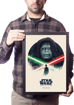 Poster com Moldura A3 Star Wars O Retorno de Jedi