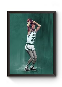 Quadro Arte NBA Celtics Poster Moldurado
