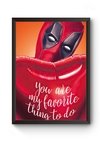 Quadro Arte Deadpool Poster