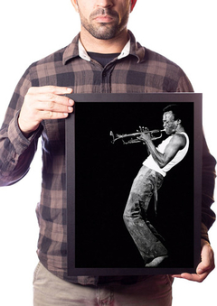 Quadro Decorativo Miles Davis Boa Musica Jazz Trumpeter