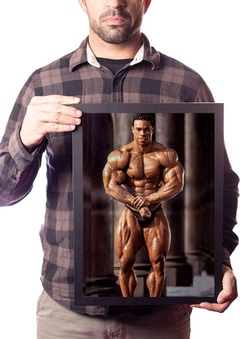 Quadro Kevin Levrone Fisiculturista Decoração Academia