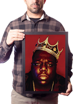 Quadro Rap Hip Hop Notorious Big Foto Poster Moldurado