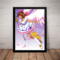 Quadro Sakura Card Captors Anime Poster Com Moldura - comprar online