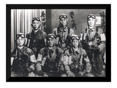 Quadro Soldados Kamikazes Foto Segunda Guerra Mundial