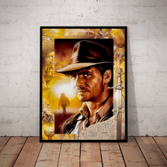 Quadro Filme Arte Indiana Jones Poster Com Moldura - comprar online