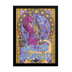 Quadro Janis Joplin Arte Exclusiva Poster Moldurado 42x29 Cm