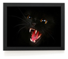 Quadro Animal Gato Preto Love Cats Foto Poster Moldurado