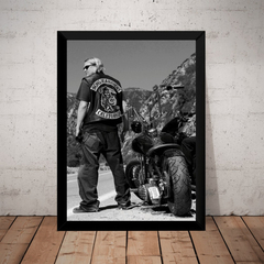 Quadro Sons Of Anarchy Jax Teller Foto Poster Moldurado - comprar online