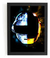 Quadro Daft Punk Capacete Arte Poster Com Moldura