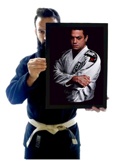 Quadro Ryan Gracie Jiu Jitsu Decoração Academias Dojo Bjj