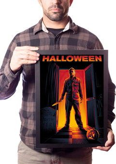 Poster Com Moldura A3 Filme Halloween