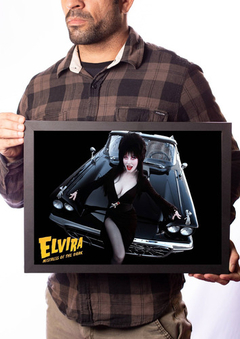 Quadro Decorativo Elvira A Rainha Das Trevas Poster Moldura