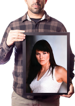 Quadro Xena A Princesa Guerreira Lucy Lawless Atriz