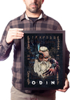 Quadro Decorativo Odin Mitologia Nórdica Arte Viking