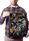 Quadro Arte Michael Myers Filme Terror Halloween Decoração