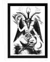 Quadro Decorativo Baphomet Bafomete Místico Magia Ocultismo