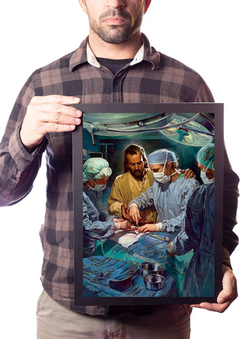 Quadro Arte Jesus Está Em Todos Lugares Cirurgia Decoração