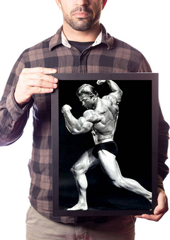 Quadro Larry Scott Fisiculturista Old School Mr. Olympia