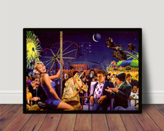 Quadro Carrossel Park Marilyn Monroe James Dean Arte - comprar online