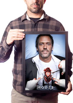 Quadro Dr Gregory House Coração Poster & Moldura