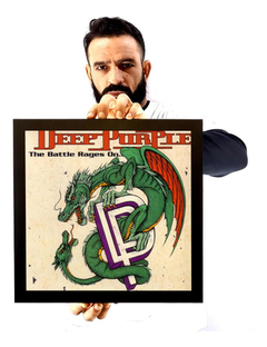 Belo Quadro Capa Disco Vinil Deep Purple The Battle Rages On