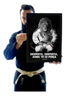 Quadro Jiu Jitsu Salmo Leão Arte Motivação Marcial Dojo