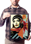 Quadro Arte Shepard Fairey Poster Moldurado