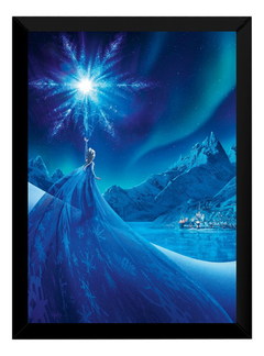 Quadro Frozen Uma Aventura Congelante Poster Moldurado