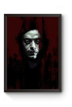 Quadro Mr Robot Poster Moldurado