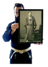 Quadro Mestre Jigoro Kano Jovem Judo Jiu Jitsu Historia