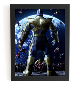 Quadro Thanos Vs Vingadores Guerra Infinita Arte