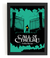 Quadro Game Call Of Cthulhu Arte Simplista Poster Moldurado