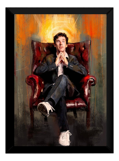 Quadro Serie Sherlock Arte Holmes Moldura 42x29cm