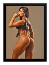 Quadro Musa Fitness Suzy Cortez Poster Moldurado Academias