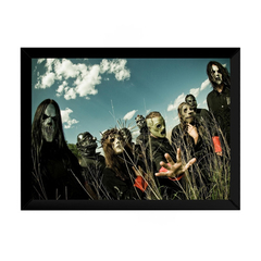 Quadro Slipknot Banda Foto Poster Moldurado 42x29 Cm