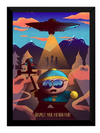 Quadro South Park Arte Eric Cartman Poster Moldurado