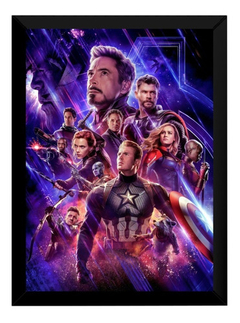 Fantastico Quadro Arte Avengers Endgame 42x29cm